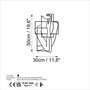 Wallity Think - M Escultura de Pared de Metal Negra